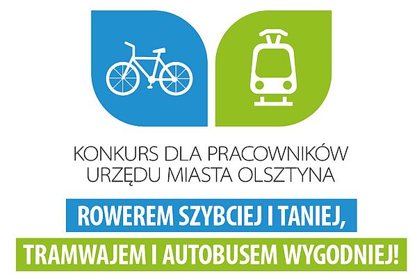 Konkurs tramwaj rower grafika