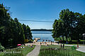 Plażowicze nad jez. Skanda