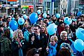 Uczestnicy ubiegłorocznego happeningu z okazji dnia autyzmu