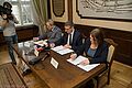 na zdjęciu Piotr Grzymowicz, Małgorzata Chyziak i Mieczysław Wójcik