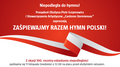 Zaproszenie do śpiewania hymnu