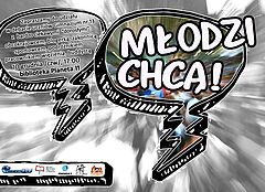 Plakat promujący debatę "Młodzi chcą"