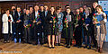 Grupowe zdjęcie laureatów artystycznej nagrody prezydent Olsztyna