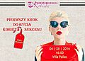 na zdjęciu: plakat warsztatów przedsiębiorcza kobieta