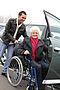 Senior na wózku inwalidzkim