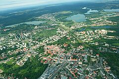Olsztyn z lotu ptaka