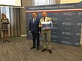 Zastępca prezydenta Ryszard Kuć podczas konferencji